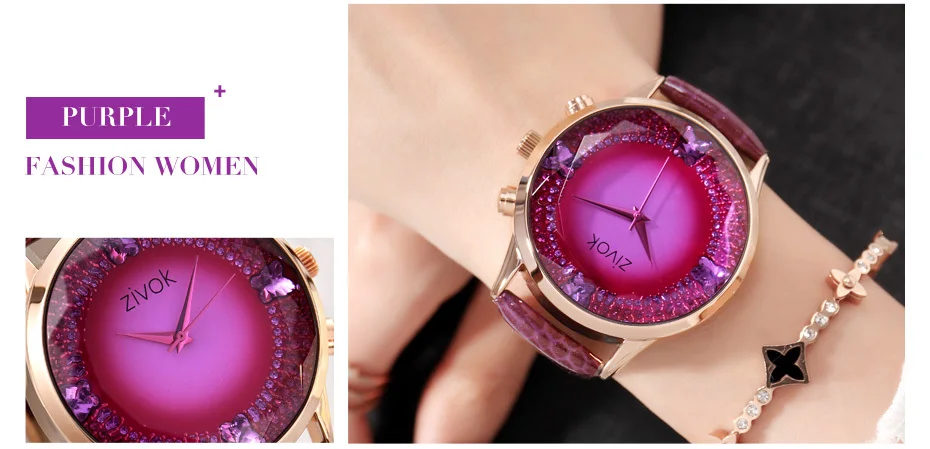 ZIVOK спортивные наручные часы для женщин reloj mujer лучший бренд роскошные женские часы-браслет женские часы с большим циферблатом кожаным