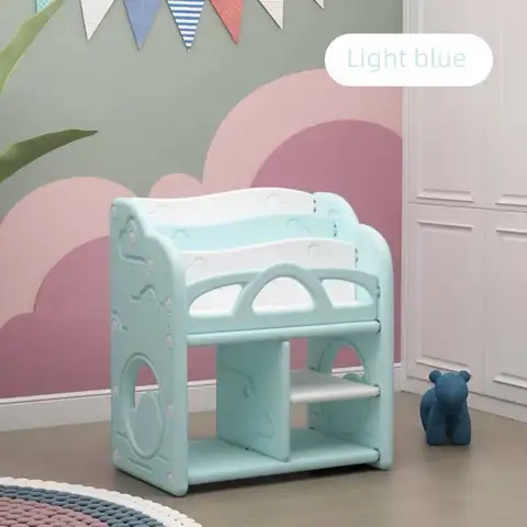 Книжные шкафы Muebles, детская книжная полка, полка для детей, книжные полки для рисунков, семейное хранение, многофункциональный простой книжный шкаф - изображение