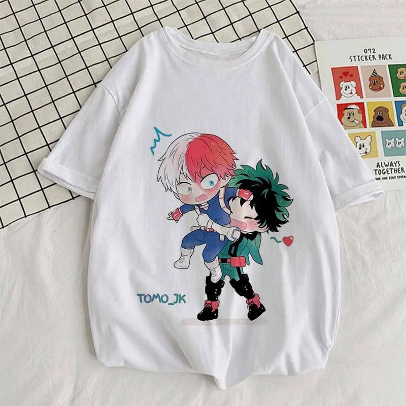 

Harajuku Funny Summer Female Cute Ulzzang My Hero Academia Women Tshirt Kawaii Bakugo Katsuki Cartoon Tee Anime Graphic Tshirt