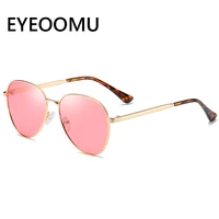 eyeoomu new pilot polarized sunglasses women uv400 high quality men retro fashion brand colorful coating lens driving eyeglasses