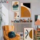 Современная Абстрактная Геометрическая текстура Boho, Картина на холсте, Настенная картина, постеры и принты для домашнего декора, гостиной