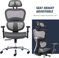 ergonomics mesh office chair computer chair desk chair high back chair with adjustable headrest and armrests