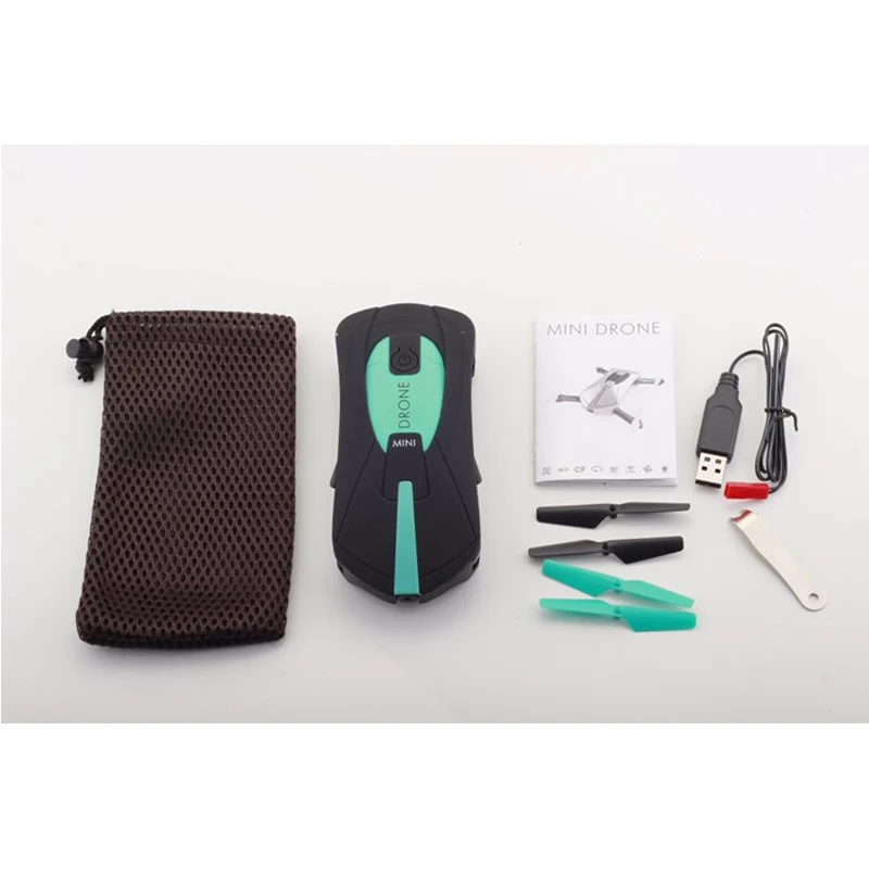 

Super Mini HD Wifi Real-time Aerial Photography Foldable Toy Drone with No Head Mode & Mobile Phone & Tablet App Gravity Control