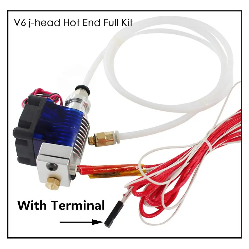 3D принтеры Запчасти E3D V6 Hotend комплект 0 4/1 75 мм J head дистанционный экструдер 12V 24V с