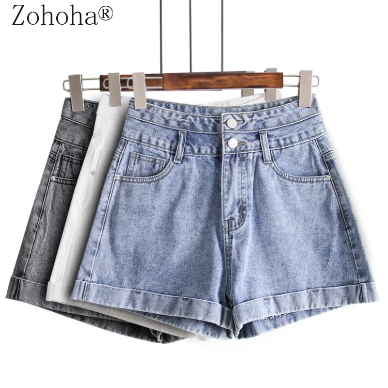 

Zohoha 2021 New Spring and Summer Women Shorts Jeans High Waist Jeans Woman Jeans