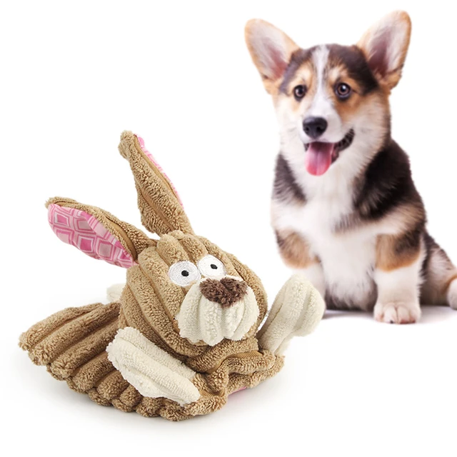 Corduroy Sound Pet Toy Dog Squeak Toy for Rabbit Mouse Cattle Clean Teeth Puppy Toys Pet Accessories Small Dog Toy 5