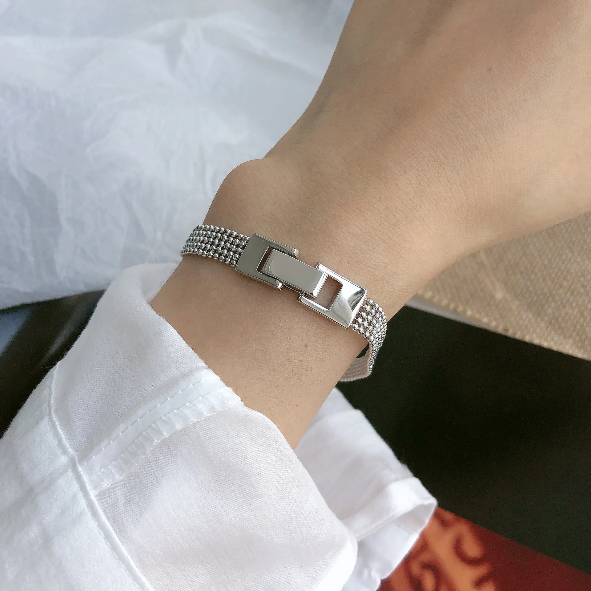 Женский многослойный браслет Flyleaf браслеты из серебра 925 пробы с бусинами Изящные