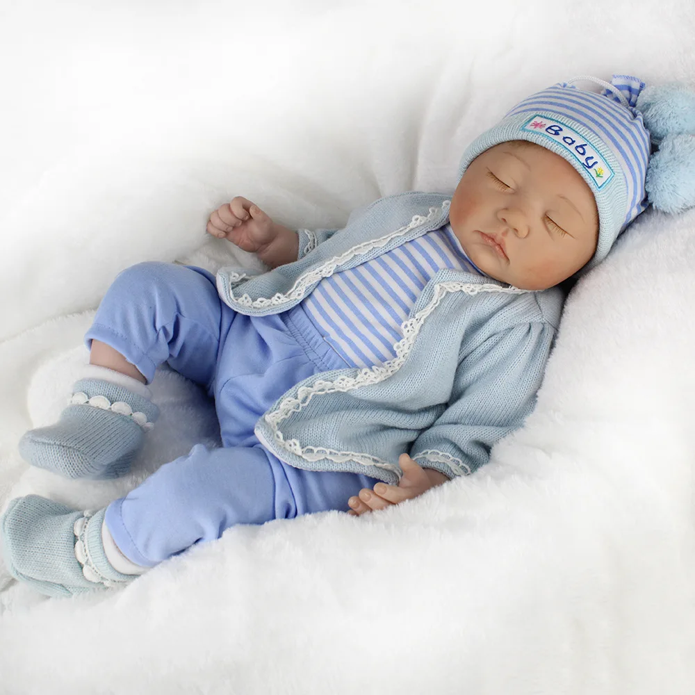 

Kawaii Baby Dolls 55cm Soft Silicone Reborn Doll Toys 22inch BeBe Reborn Toys Lifelike Newborn Juguetes Babies Toys Brinquedos