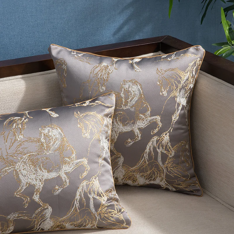 DUNXDECO Наволочка декоративная квадратная наволочка чехол Роскошный бегущая