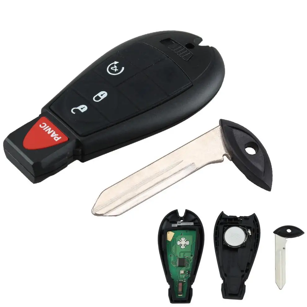 Uncut автомобильный сменный Корпус Ключа Чехол 4 кнопки без ключа ключ для Fob