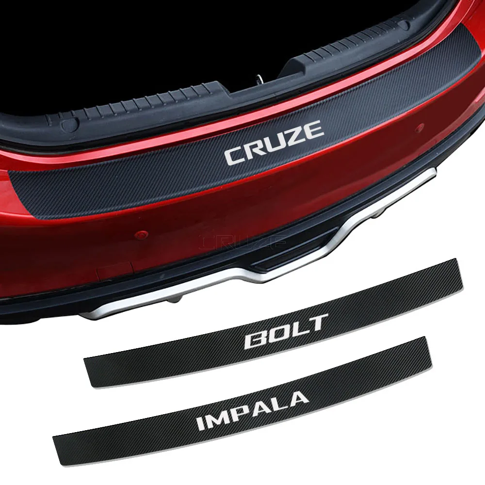 

Car Rear Bumper Load Edge Protector Stickers For CHEVROLET IMPALA Auto Trunk Guard Plate Decoration Decals