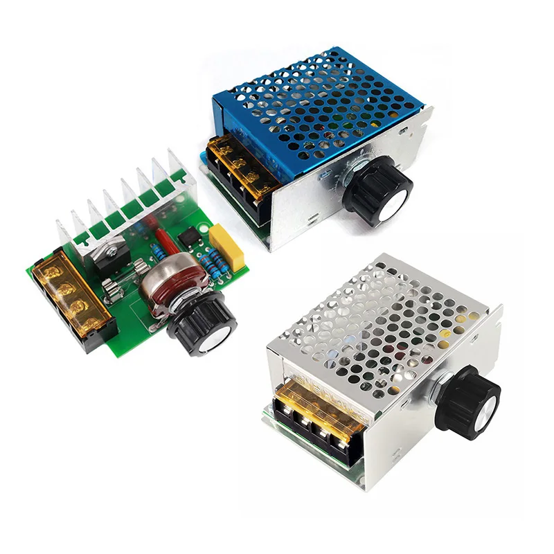 

4000W 110V-220V SCR Adjustable Motor Speed Controller Control Dimming Dimmers Voltage Regulator Thermostat Import High-power