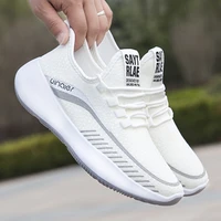 mens and women shoes summer men fly mesh running shoes go with casual mens shoes mesh air mesh breathable lace up 36 44