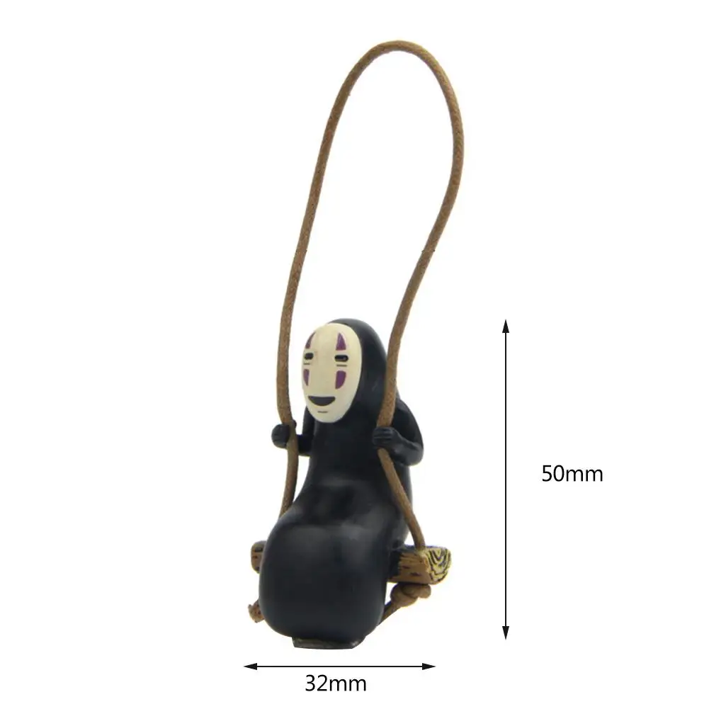 

1PCs Studio Ghibli Spirited Away No Face Man Figures Toys DIY Decoration Miyazaki Hayao Swing No Face Man Action Figure Model