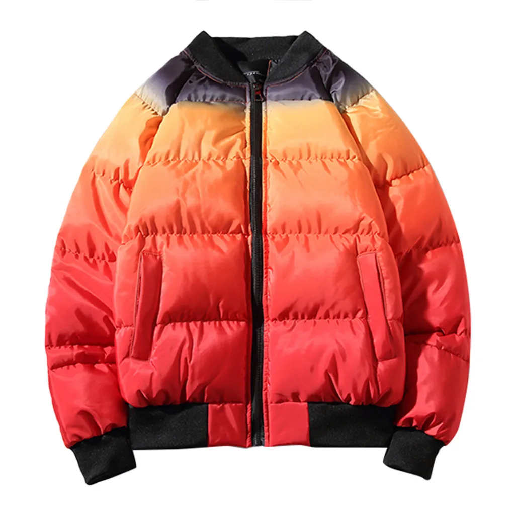 

Low Price Loss Sale 2019 Men's New Fashion Casual Loose Tie Dyeing Color Thickened Uniform Coat High Quality Drop Shipping new