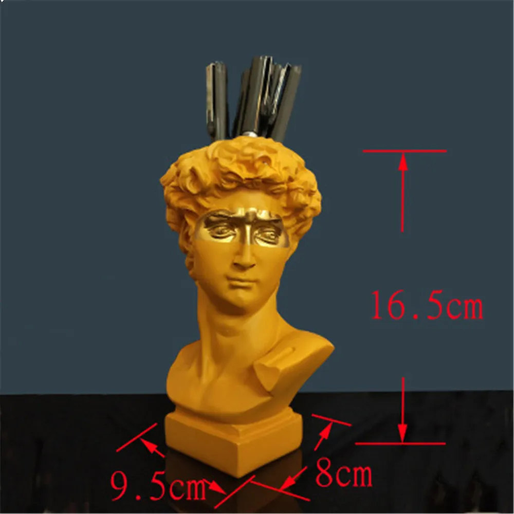 Смола Цвет повязка David украшения дома персонажа Скульптура креативные держатели