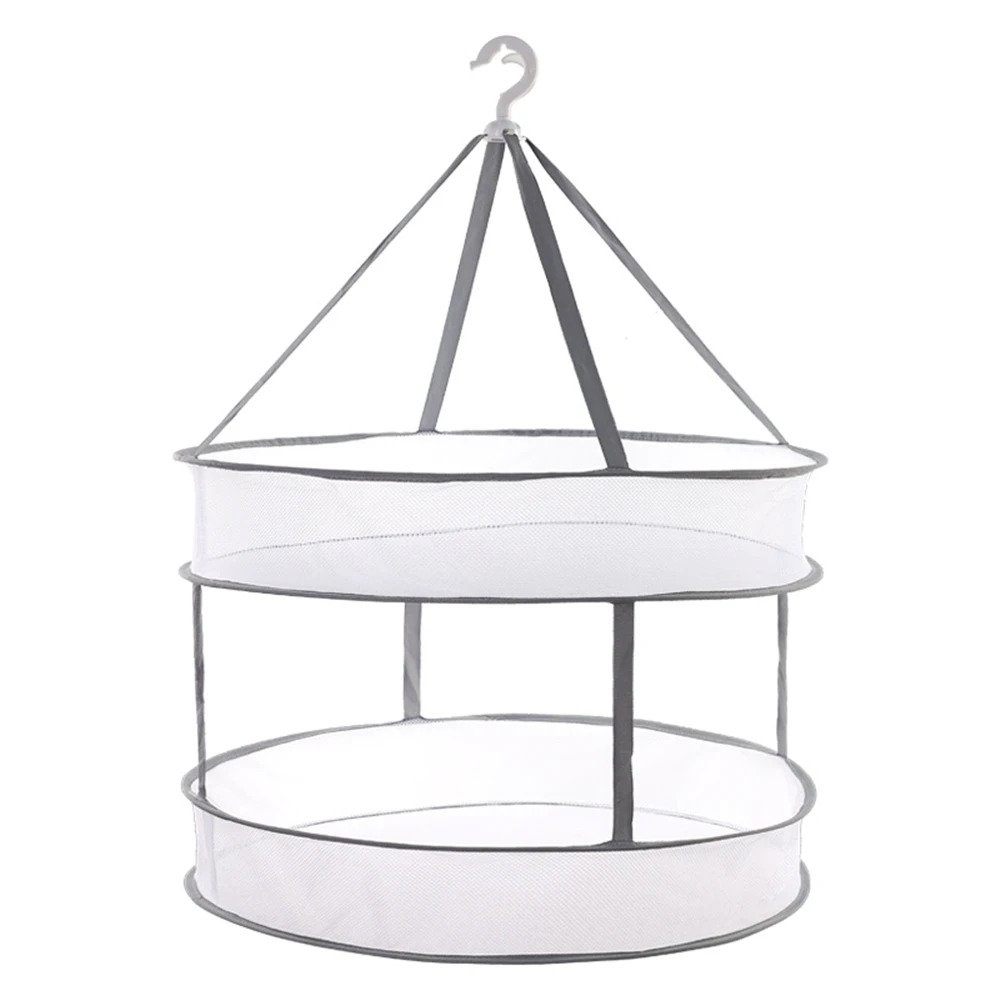 

Household dryer clothes basket windproof hanging coat anti-deformation double-layer clothes drying net clothes storage basket
