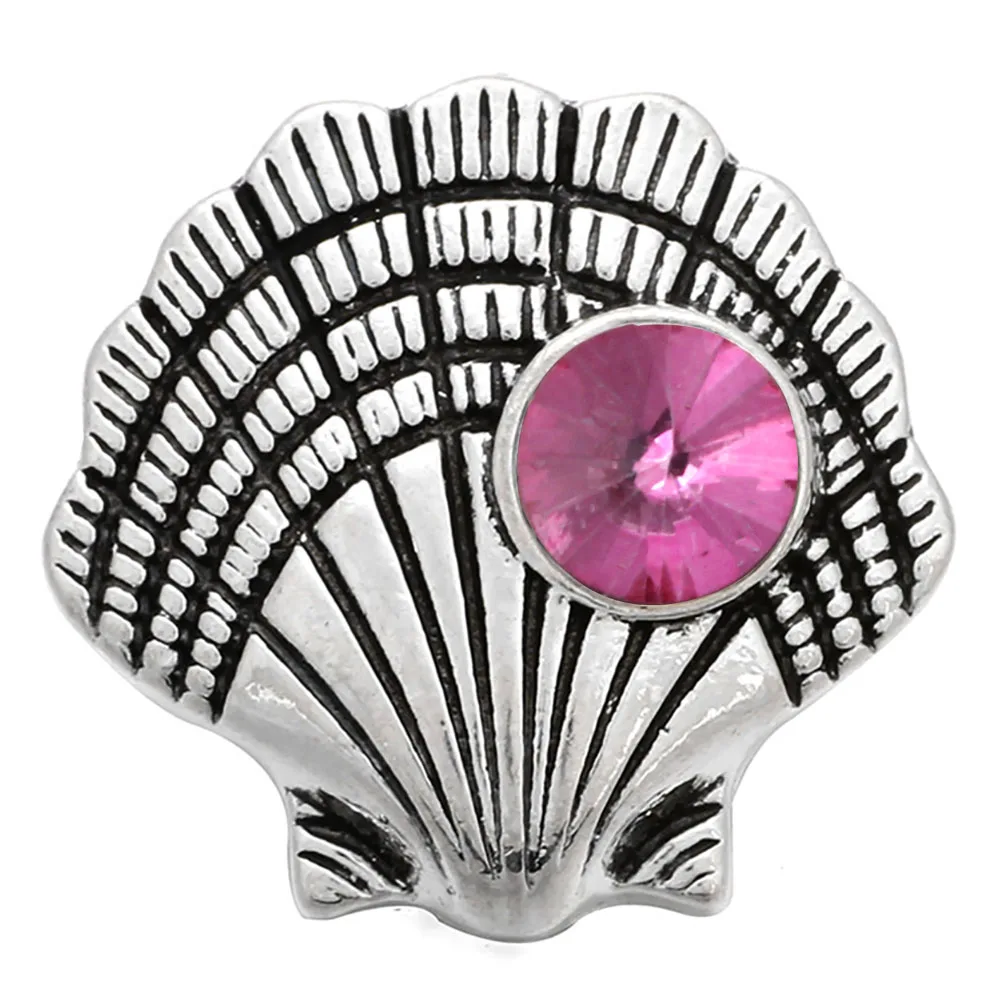 5 шт./лот новые ювелирные изделия 18 мм кнопки Стразы жемчужные ракушки цветы