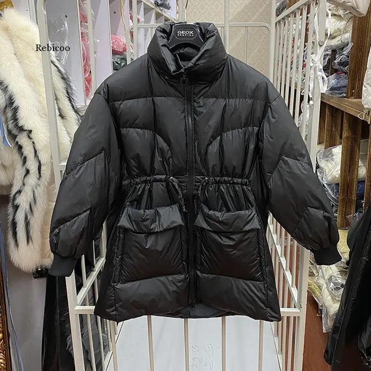 Женская плиссированная куртка из ПУ кожи с длинным рукавом и отложным воротником