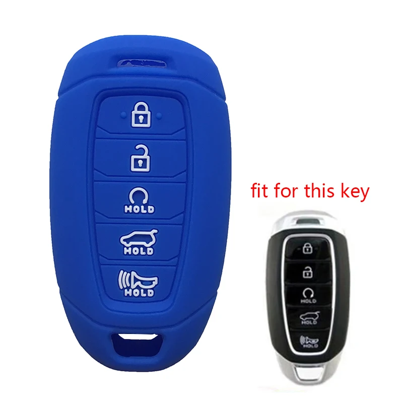 Силиконовый резиновый защитный чехол для ключа Hyundai Tucson Solaris Santa Fe Ix35 Accent 2018 ELANTRA