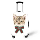 Эластичный Защитный чехол для багажа, чехол для костюма, защитный чехол, чехлы для чемоданов на колесиках, аксессуары для путешествий с 3D рисунком кошки, 11200