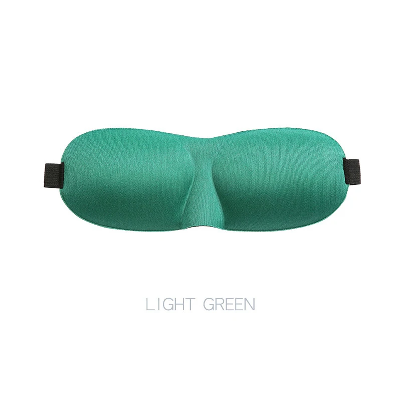 Light Green Новая Обновленная 3D маска для сна, маска для сна, хорошее затенение, стерео покрытие для глаз, повязка для глаз, повязка на глаза, повязка на глаза - Цвет: Light Green