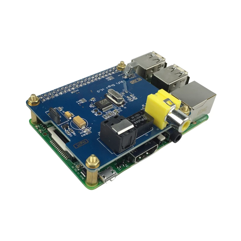 Цифровая звуковая карта Raspberry Pi HiFi PiFi Digi + GPIO плата для 4B/3B +/3B|Аксессуары