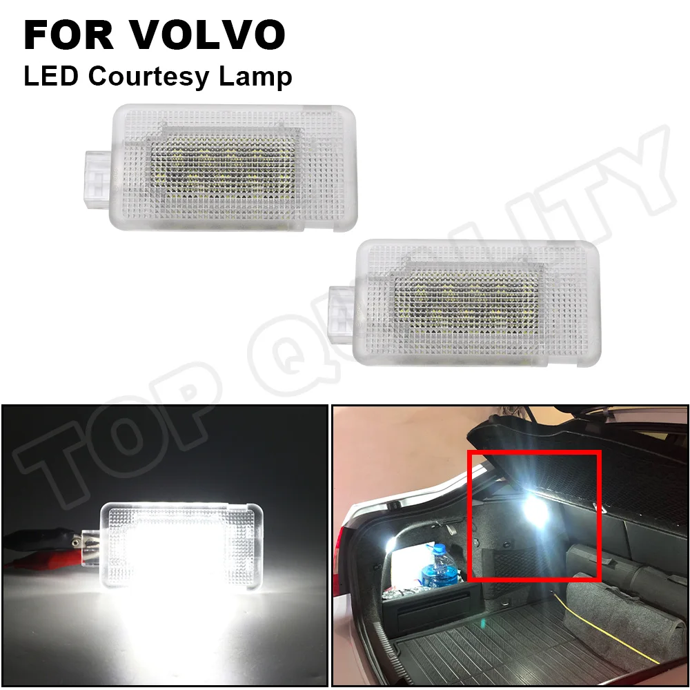 Per Volvo S60 S60L C70 V70 XC S80 C30 XC90 LED vano bagagli bagagliaio Area di carico luci di avvio lampada interna vano piedi