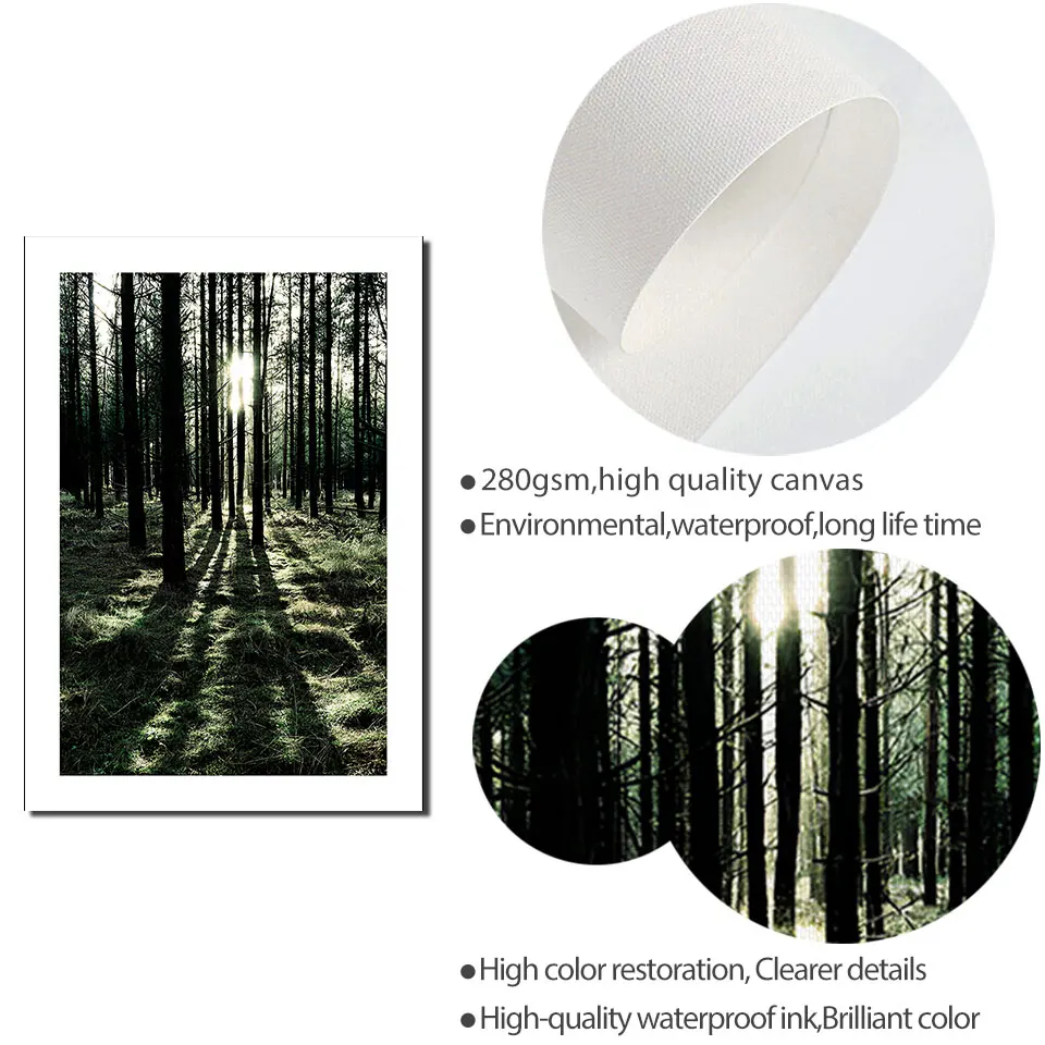 Скандинавский абстрактный плакат морской пейзаж настенная живопись природа