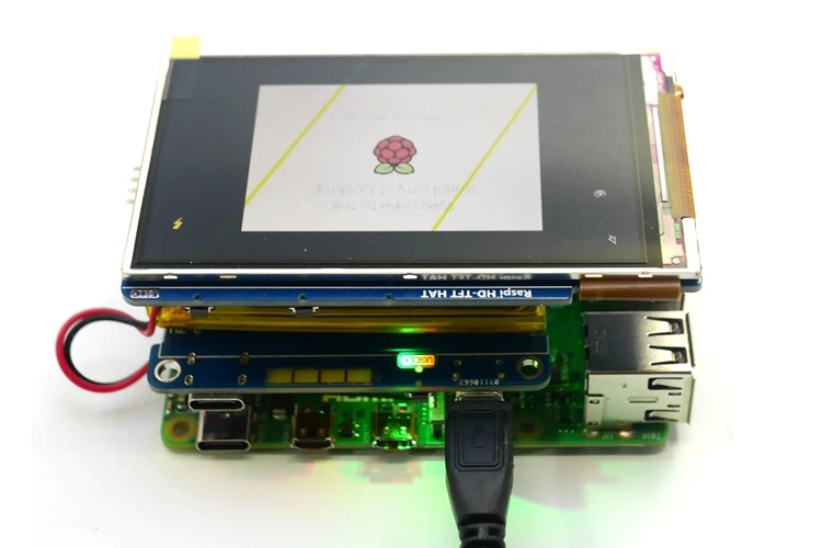 UGEEK UPS 2 шляпа с батареей для Raspberry 4B/3B+/3B | Поддержка 3A зарядного устройства/тока выход | совместимый с быстрой зарядкой QC3