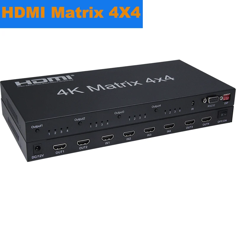 HDMI Matrix 4K 2K 3D 1080P 2.0 4X4 Switch Splitter Converter 6X2 4X2 | Электроника