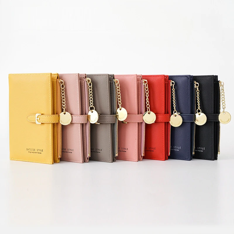 Leather Luruxy Clutch Wallets Women Many Departments Coin Pocket Purses Zipper Designer Ladies Money Bag Chain Mini Wallet