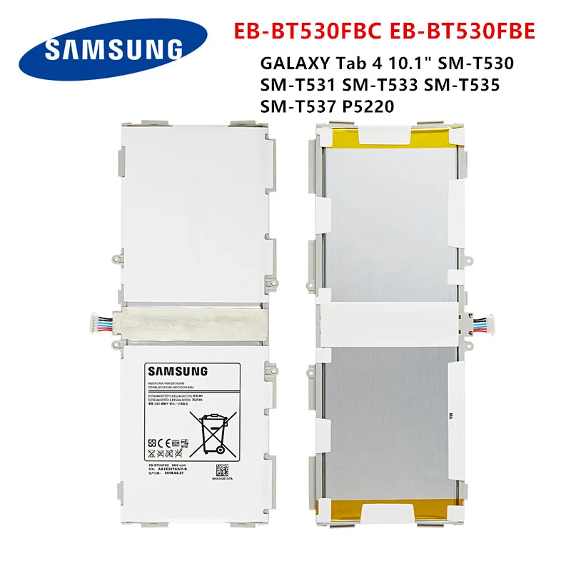 Оригинальный планшет SAMSUNG Φ аккумулятор для Samsung Galaxy Tab 4 10 1 &quotEB BT530FBE/T533/T535/T537