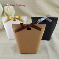solid color wedding candy box with ribbon candy wedding souvenirs birthday party christmas baby shower favors gift box