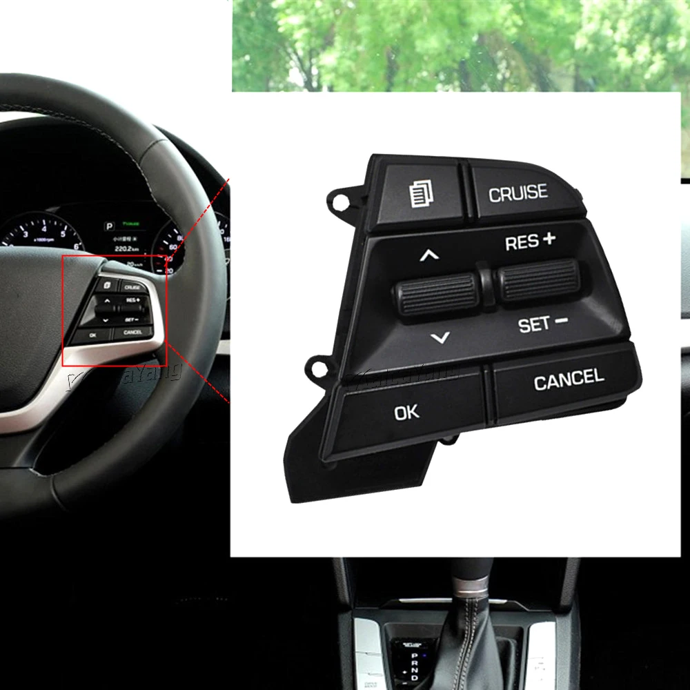 High Quality Steering Wheel Button Cruise Control Switch For Hyundai Movable Collar Solaris/Accent 1.6L 2017 2018 96700-F2210 |