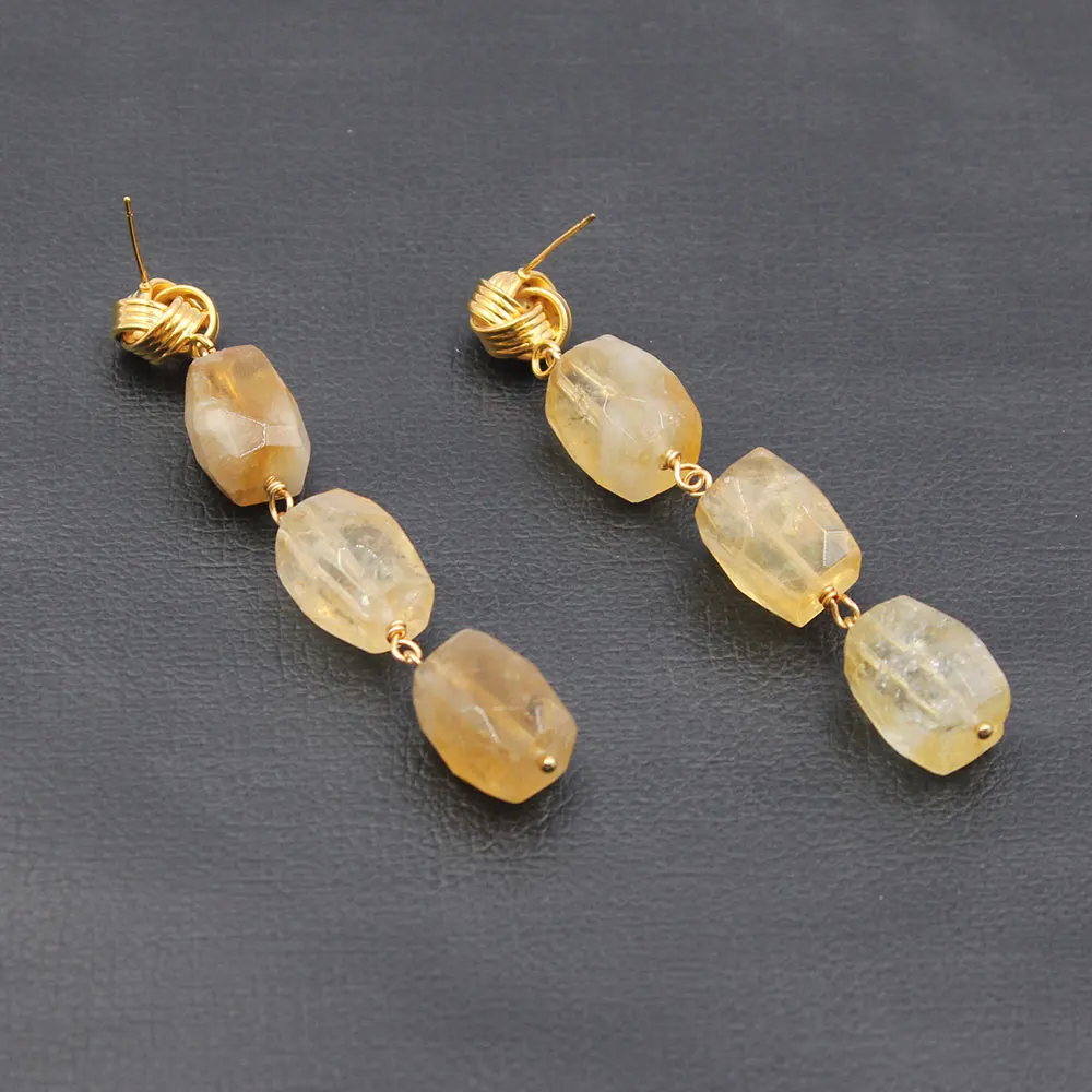 

Женские серьги-гвоздики с цилиндрическим покрытием, под золото