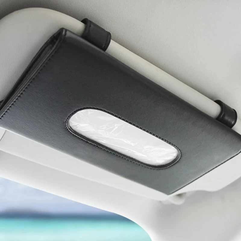 

1 Pcs Car Tissue Box Towel Sets Car Sun Visor Tissue Box Holder Auto Interior Storage Decoration for BMW Car Accessories