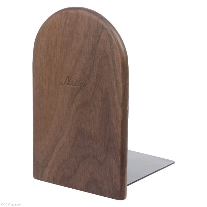 01Walnut Wood Орех книга из дерева настольная подставка Органайзер настольные домашнего офиса частей(по обеим сторонам) заканчивается Книга Стенд держатель полки 13x8 см - Цвет: 01Walnut Wood