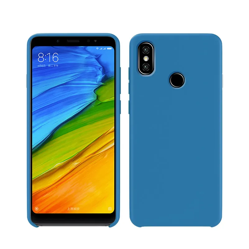 Синий Мягкий силиконовый чехол для Redmi Note 5 Pro для XIAOMI Redmi Note5 6 7 8 9 Pro SE Lite K20 6A 7A 6X MIX3 - Цвет: Синий