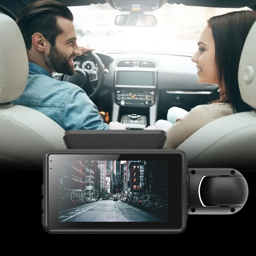 Автомобильный видеорегистратор с ЖК дисплеем 3 0 дюйма 1080P камера заднего вида
