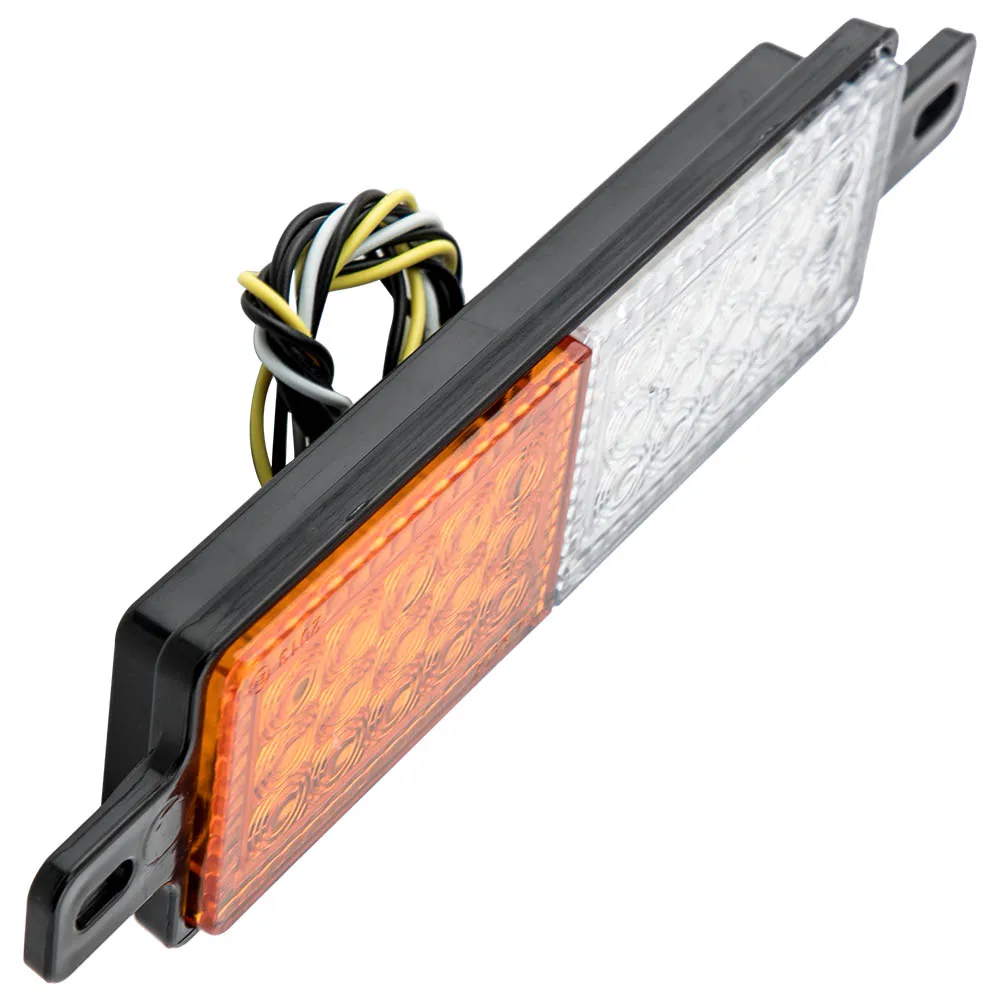 

New 2x 30 LED Bullbar Indicator Lights Front Park DRL Amber For ARB TJM Marker Lamp