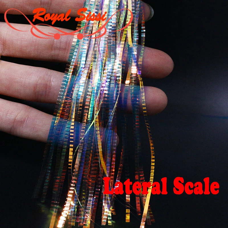 

Royal Sissi 1pack Fly Tying lateral scale strands saltwater Flashbou bucktail spinnerbait fishing lure bass fly tying materials