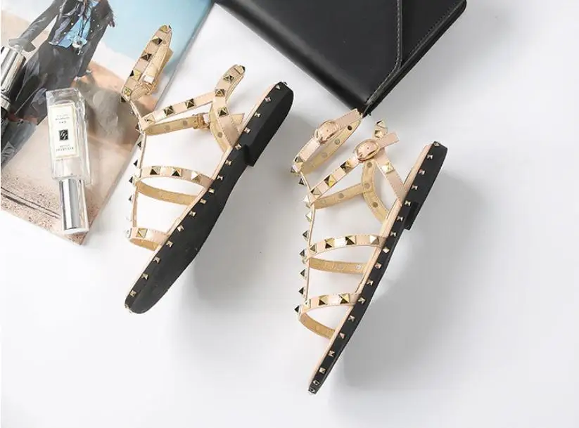 2019 летние новые модные повседневные сандалии на плоской подошве женская обувь