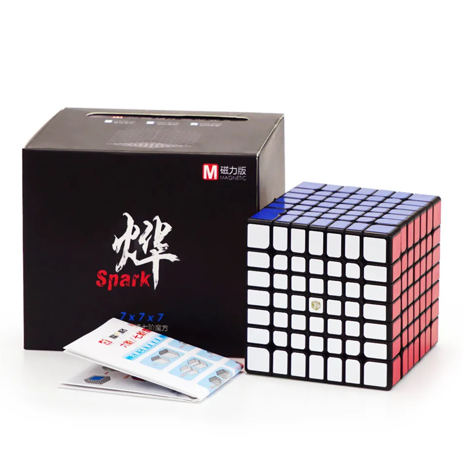 

XMD Qiyi X-Man Design Spark and Spark M 7x7x7 Magnetic Cube Professional Mofangge 7x7 Magic Speed Cube Twist Educational Toys