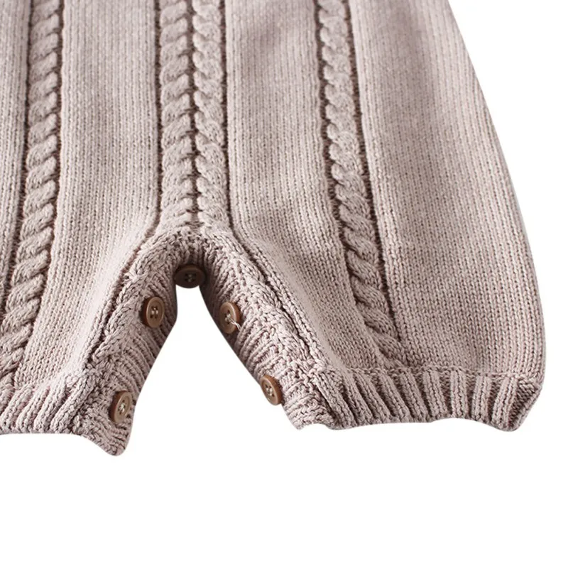 

Baby Boys Romper Autumn Infant Cotton Newborn Sleeveless Rompers Baby Girl One-pieces Suspender Jumpsuits Knitted Clothes