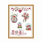 Рождественская Вышивка Набор для вышивки крестиком художественные узоры 11CT 14CT печатная штампованная ткань вышивка набор для домашнего декора