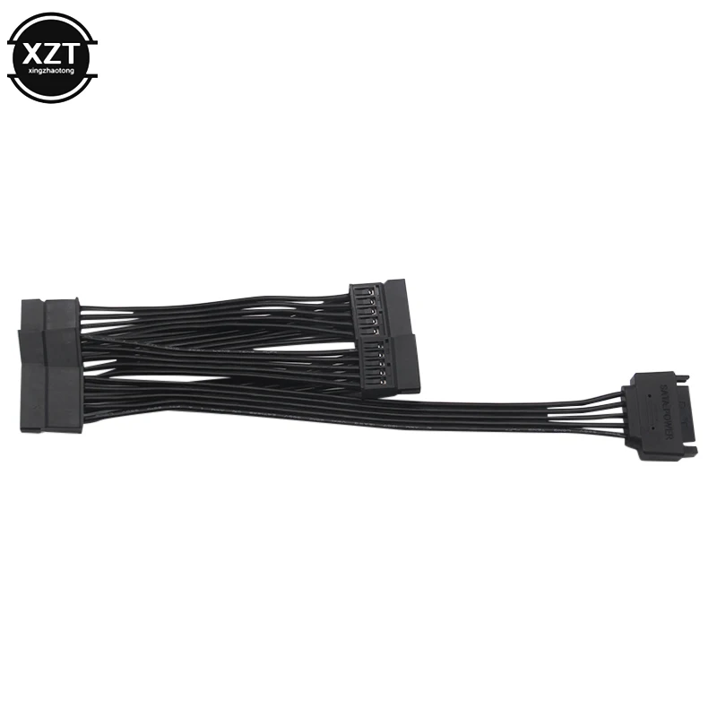Новинка SATA 15Pin M 1 к 5 F блок питания для жесткого диска разветвитель кабель Шнур DIY