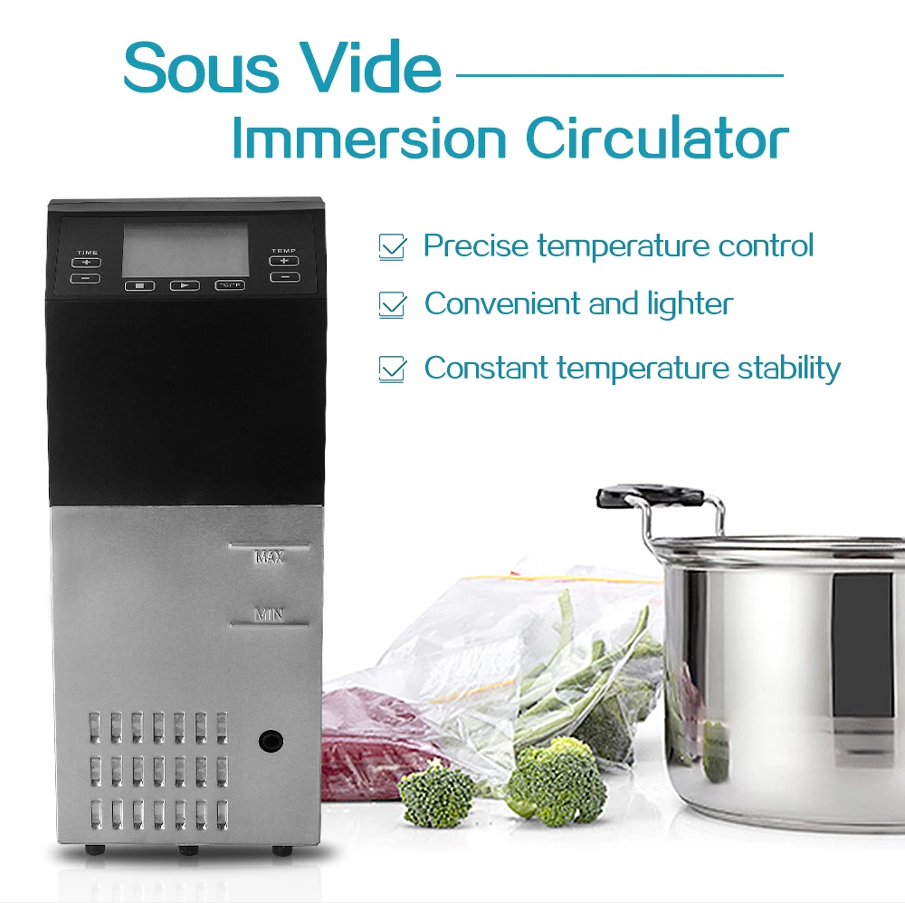 ITOP Профессиональный Sous Vide погружной циркулятор Presision Медленная Плита Машина кухонные процессоры 220 В ЕС вилка