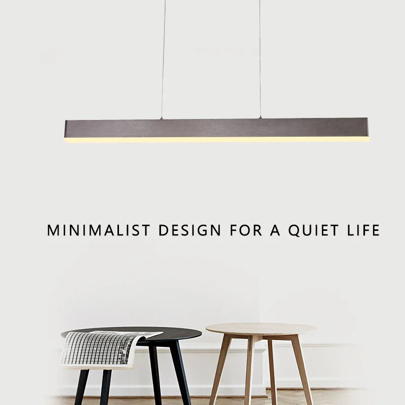 Современная светодиодная Люстра для столовой длинные офисные светильники в