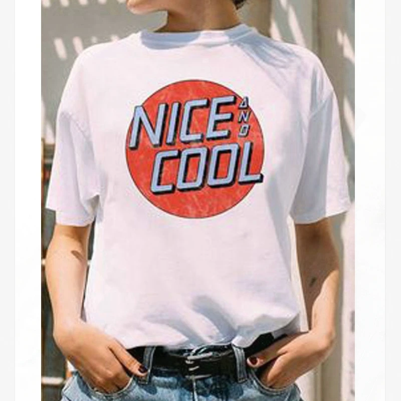 Красивая крутая футболка с буквенным принтом женские футболки большие летние